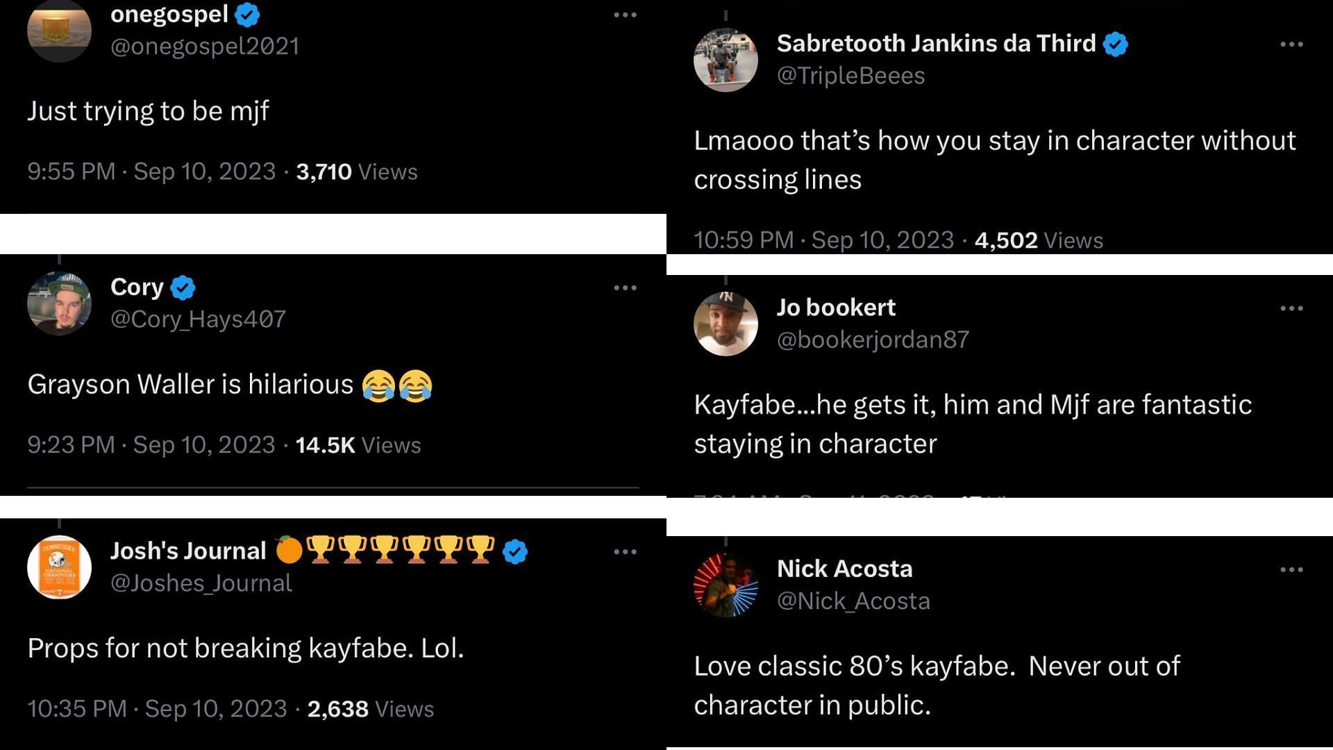 Fan reaction to the interaction